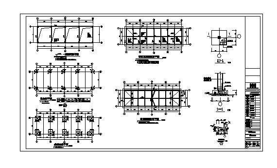某一层框架结构配电房结构施工图_图1