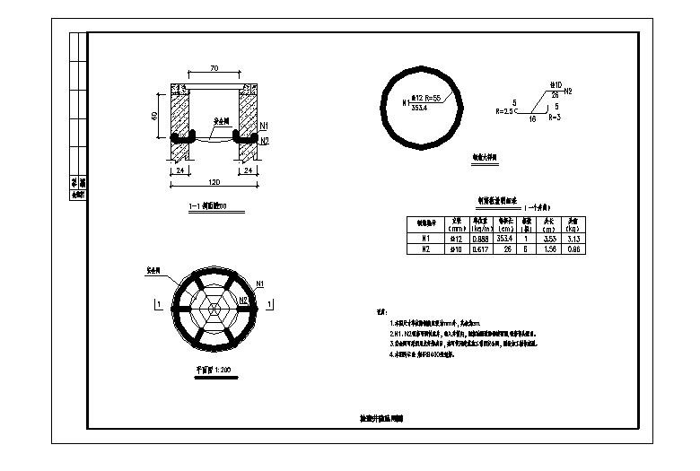 雨水检查井防落网结构详图