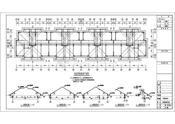 天津六层钢筋混凝土剪力墙结构住宅楼结构设计图（含施工设计说明）-图一