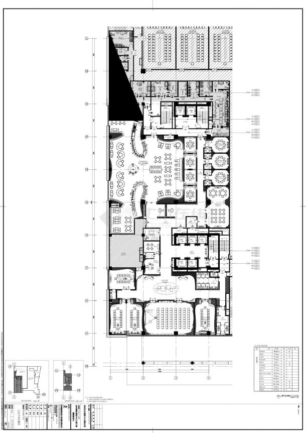 苏州国际博览中心三期工程-轻奢某富酒店2F总平面装饰设计CAD图-图一
