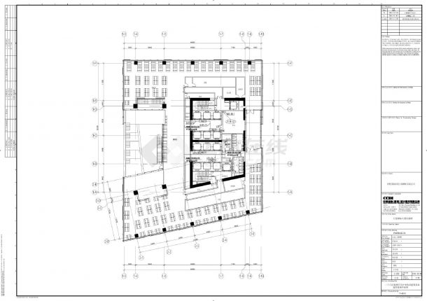 百度国际大厦东塔楼-15F～29F塔楼中区综合布线及建筑设备监控系统平面CAD图-图二