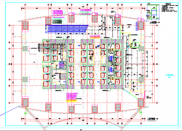 广东综合群体建筑给排水全套CAD图纸-图二