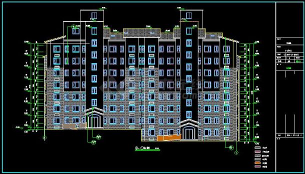 易水岚庭8层A2多层住宅建筑水电设计施工图-图二