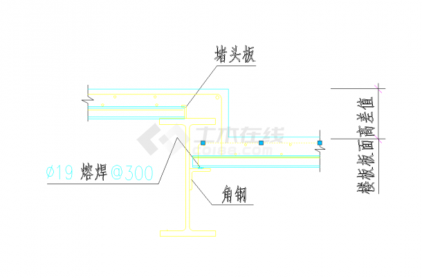 某地某一般楼面降低标高作法节点构造详图CAD图纸-图二