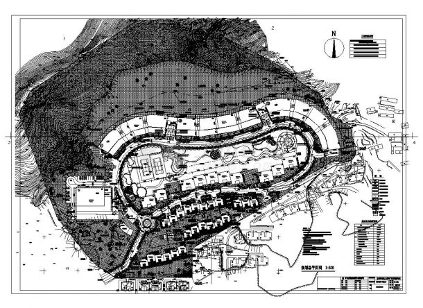 青岛某大型住宅项目规划总平面图-图一