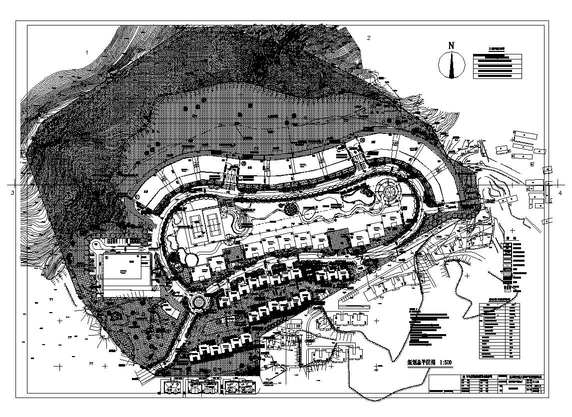 青岛某大型住宅项目规划总平面图