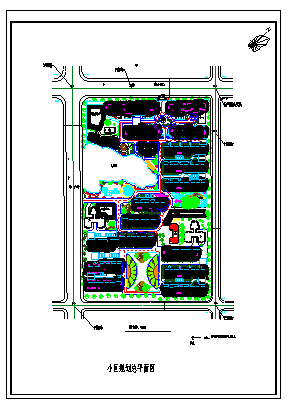 某小区规划总平面CAD图-图二
