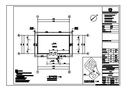 大米加工厂油泵房施工平面建筑图-图一