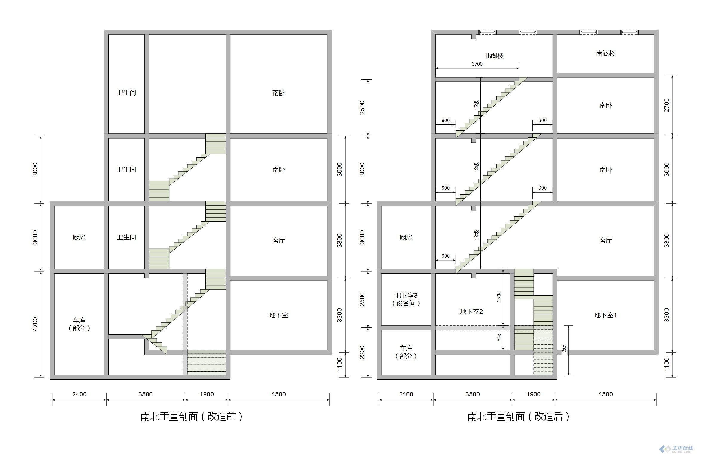 求助阁楼楼梯结构设计施工