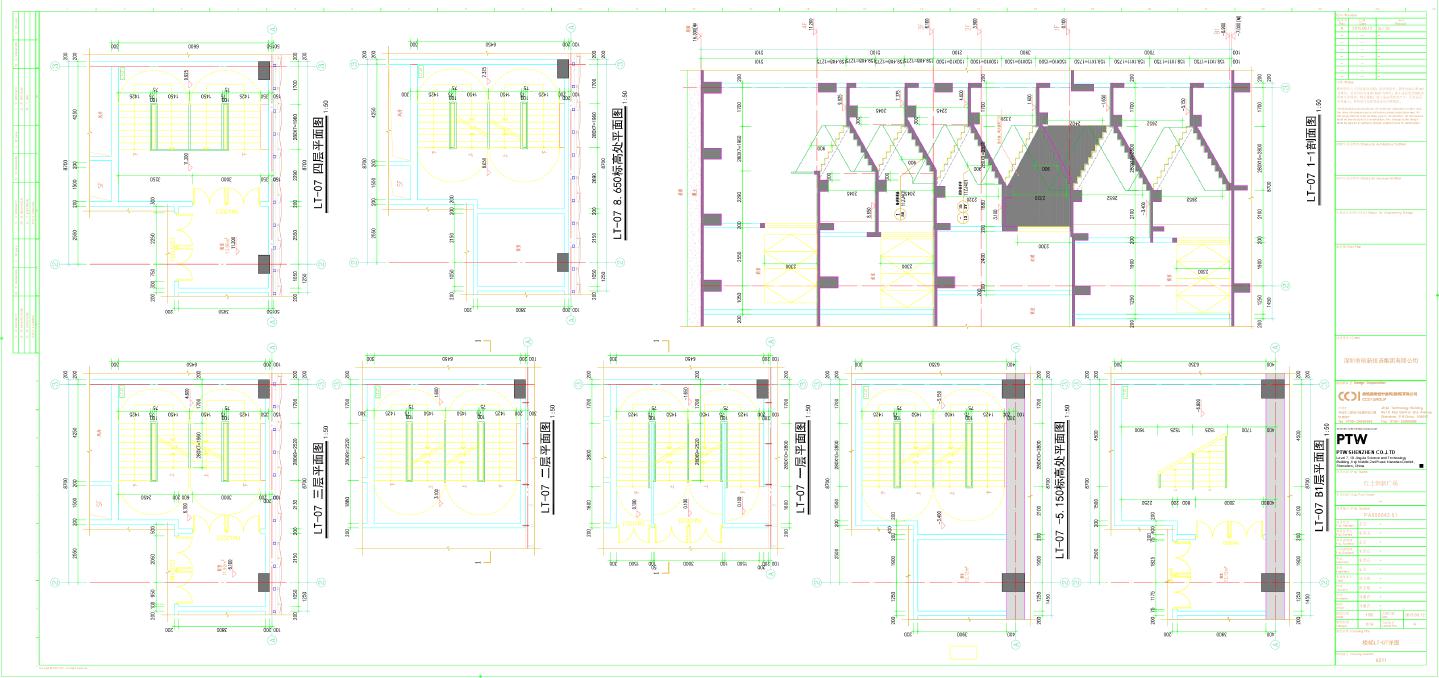 红土创新广场-建施-楼梯详图CAD图