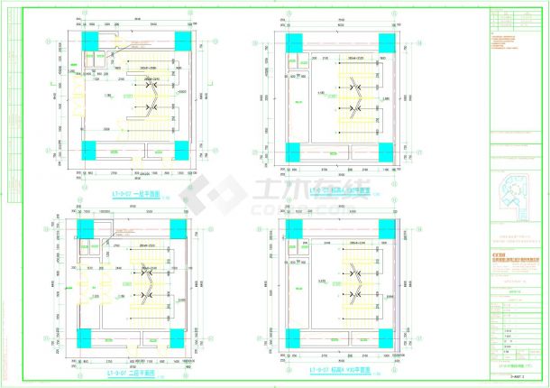 水湾壹玖柒玖广场裙房地下室-建施LT-0-07楼梯详图CAD图-图一