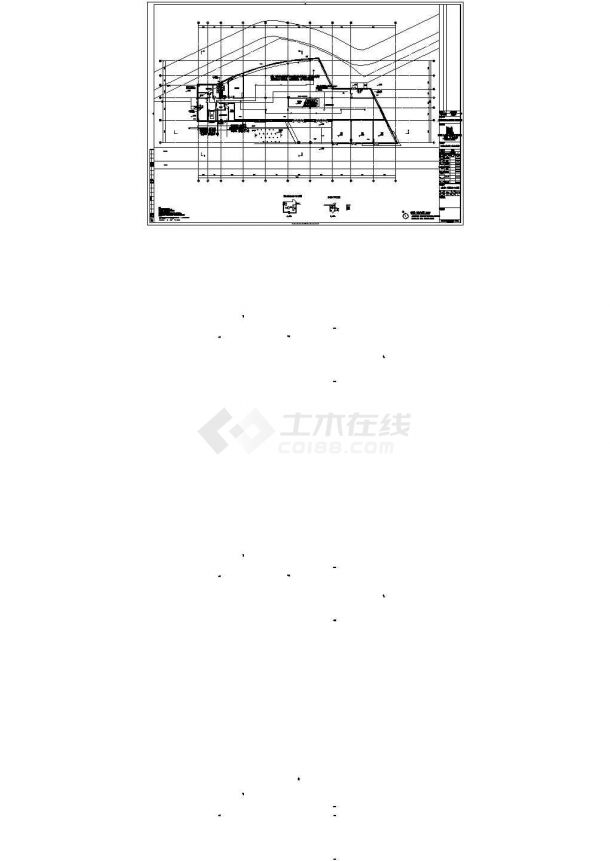 南昌凤凰城二期商业街E北楼全套施工cad图-图一