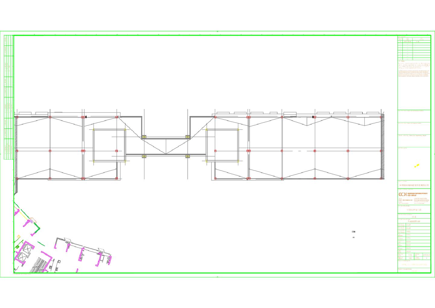 中信水岸城六期 商业A区（二）屋顶给排水平面图 CAD图