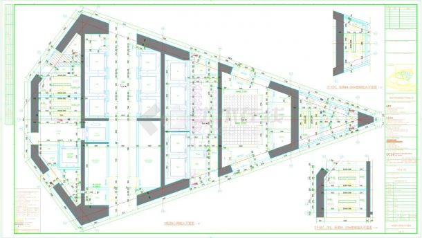 华侨城大厦-建施18层核心筒放大平面CAD图-图一