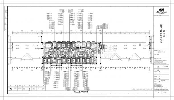 山西晋城晋邦大酒店客房楼-5F平面布置装饰设计CAD图-图一