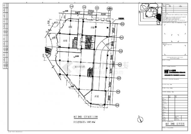 南昌莱蒙新都会中心-B12 5号楼建施平面CAD图-图一