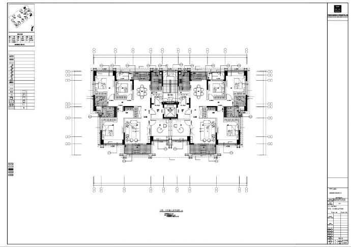 住宅小区楼层平面CAD_图1