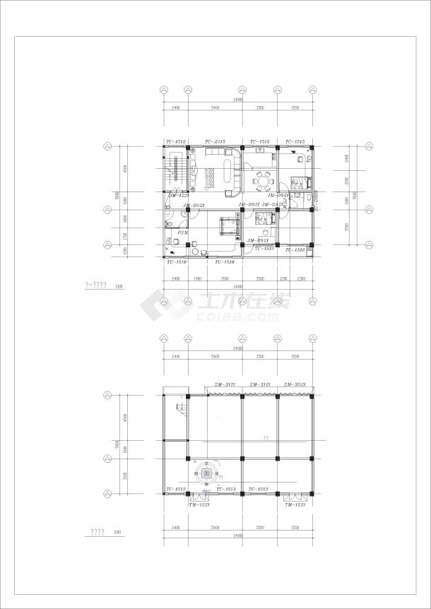 CAD小区住宅平面图设计-图一