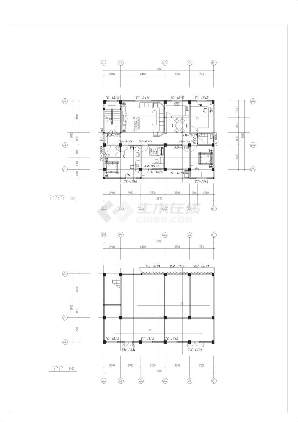 CAD小区住宅平面图设计-图二