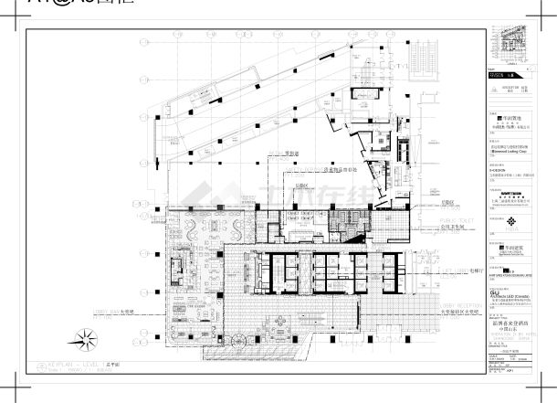 山东淄博某来登酒店-总平面图CAD-图二