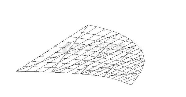 上海市某钻石屋面钢结构节点构造设计CAD参考详图-图二