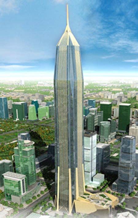 位于深圳中心区的平安金融大厦，是中国在建的第一高楼.jpg