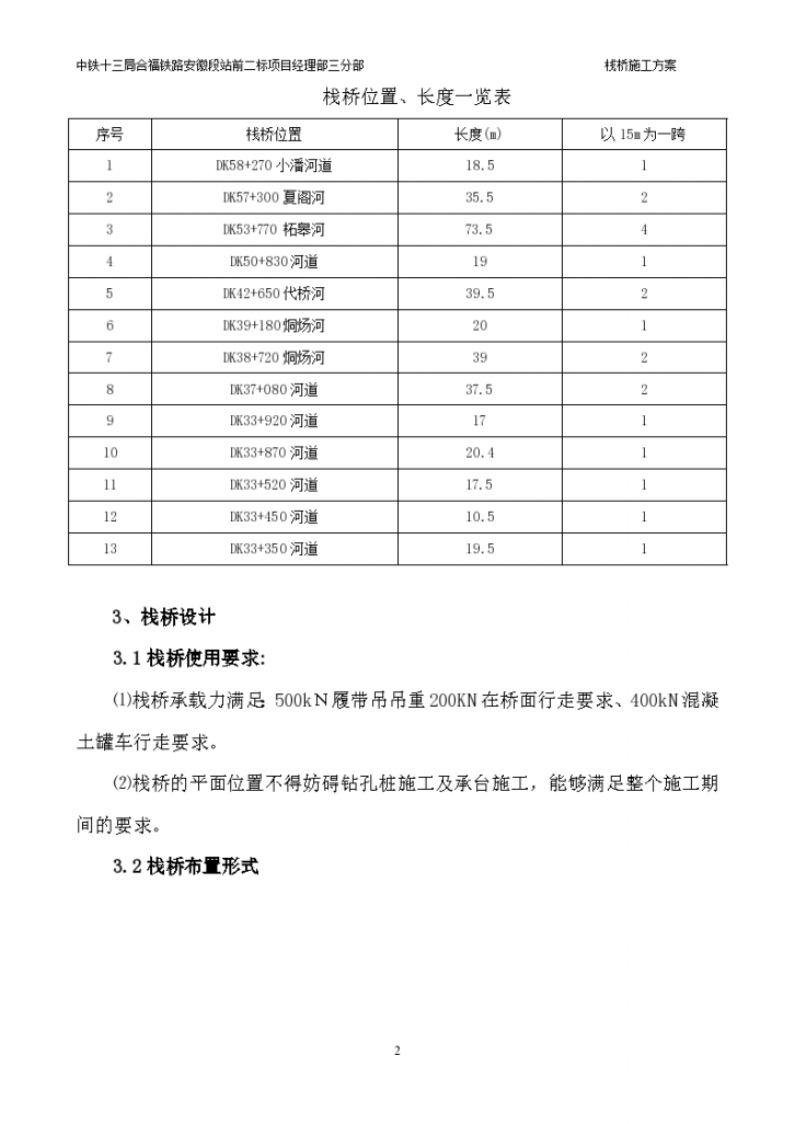 合福铁路安徽段栈桥施工方案-图二