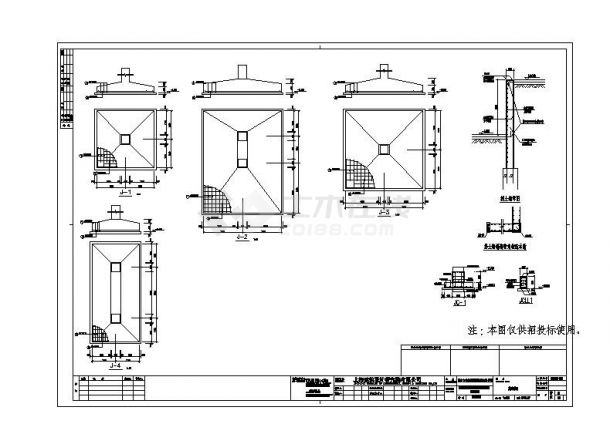 某公寓混凝土结构施工图CAD含建筑图-图二