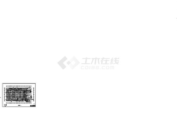凤凰综合商场全套消防工程施工设计cad图-图二