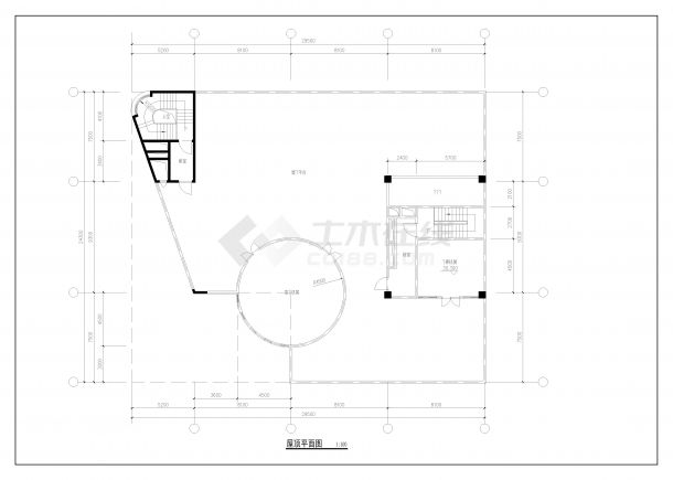 CAD设计图纸宾馆建筑施工图-图一