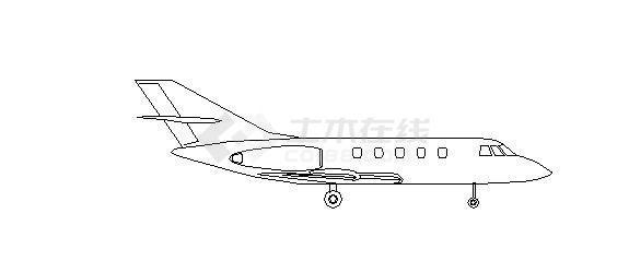 多套飞机常用绘图的图库CAD图块-图二