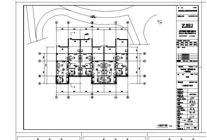 某城市高层楼户型结构设计CAD规划详图_图1