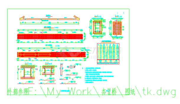 某主桥下承式混凝土系杆拱桥（全长327.18m）设计cad全套施工图（ 含设计说明）-图一