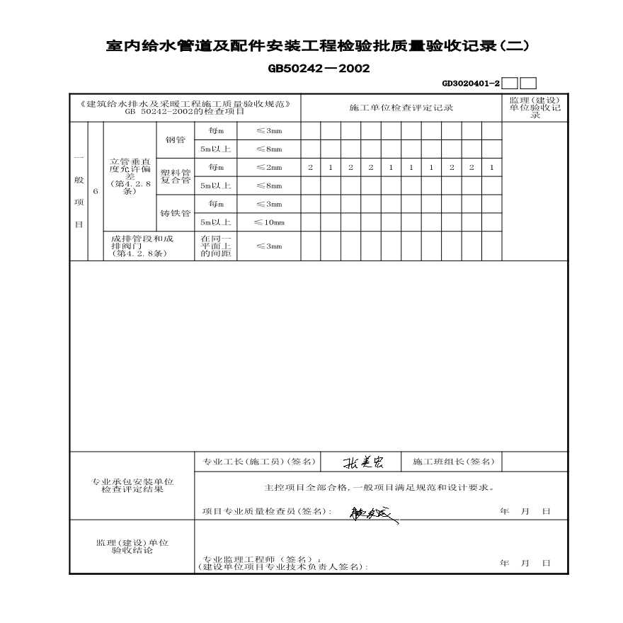 C-22#楼室内给水管道及配件安装1-2-图二