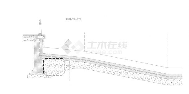 LD9系列-实土复合土工膜砖砌软底CAD-图二