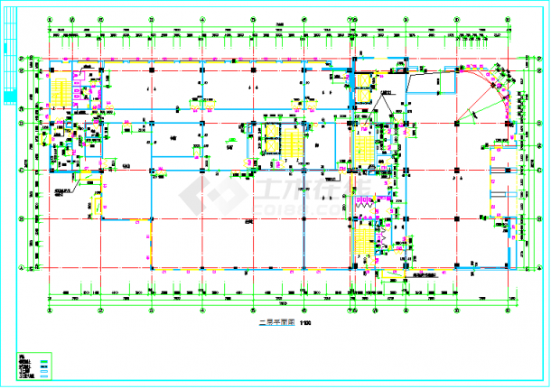 某高层办公楼施工方案设计全套CAD图-图二