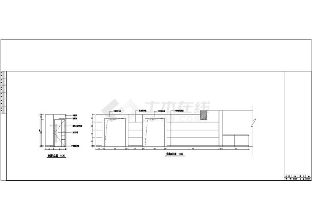 某大型房地产公司办公空间装修设计CAD图纸-图一