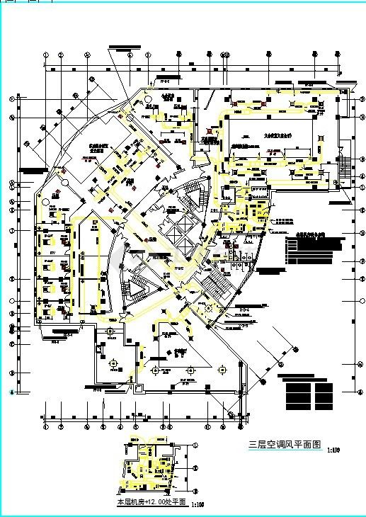 苏州某大学多层教学楼空调工程全套施工设计cad图纸-图二