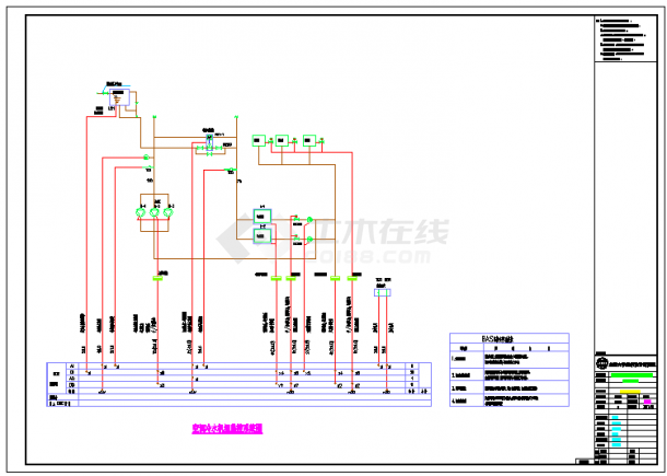 层框架+钢桁架+网壳结构科技馆电气施工图-图一
