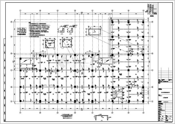 4层档案馆建筑结构水暖电设计施工图-图一