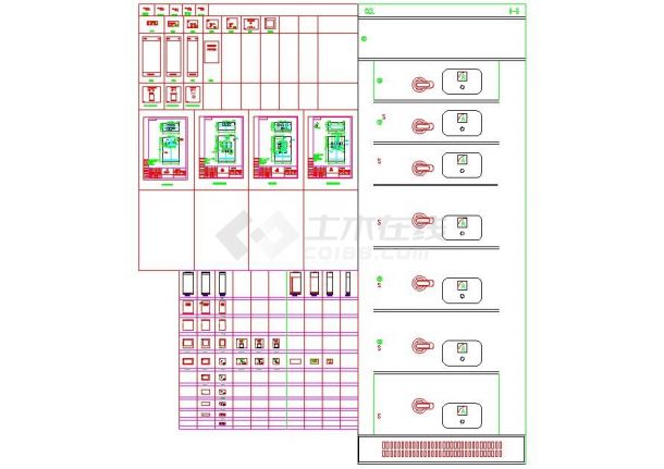 电气符号柜体面板标准图块素材CAD-图一