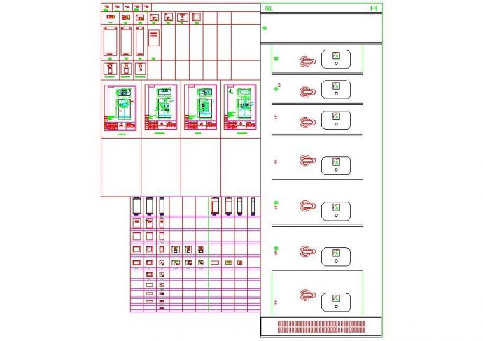 电气符号柜体面板标准图块素材CAD_图1