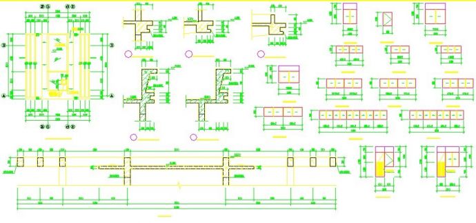 某工厂5000平米五层框架结构宿舍楼建筑设计CAD图纸（底层商铺）_图1