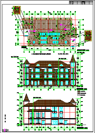 金港湾幼儿园建筑图设计低版本-图二
