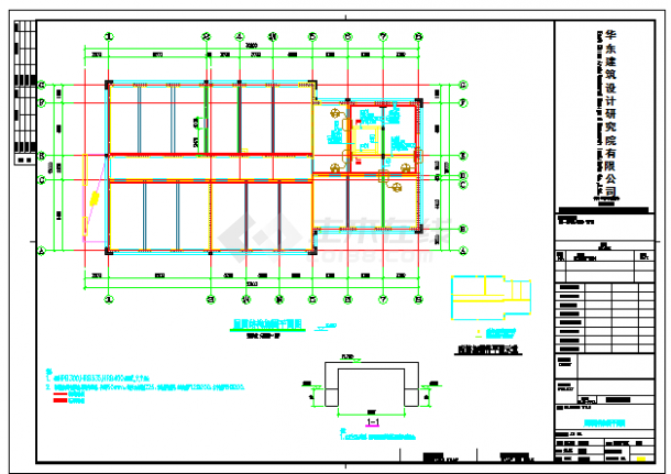 三层学校建筑改物业办公加固改造施工图-图二