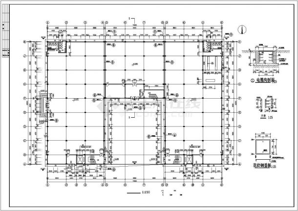 湘潭市某水果加工厂1.2万平米4层框架结构加工厂房建筑设计CAD图纸-图二
