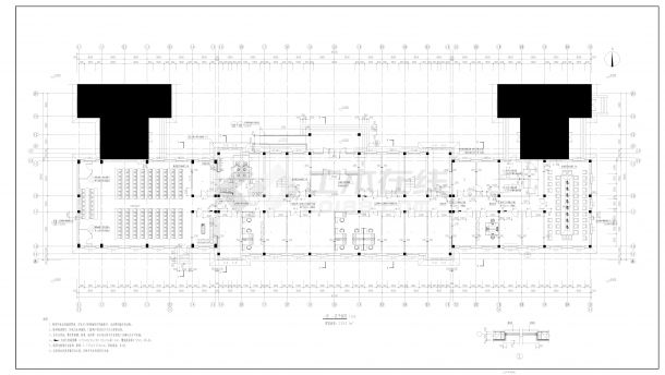 多层公共办公楼框架结构建筑施工图-图二