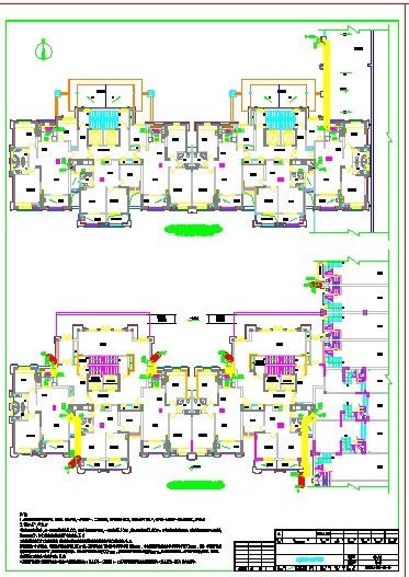 安徽郊区庭院天然气管道系统设计施工图（含总平面图）-图一