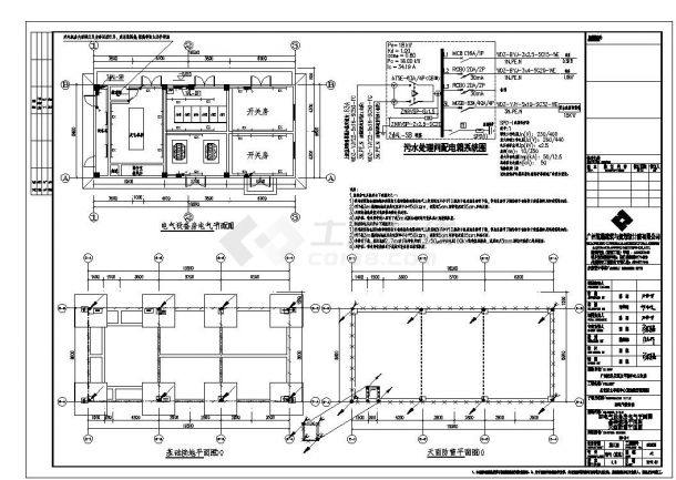 某卫生院建筑电气工程CAD图纸-图一