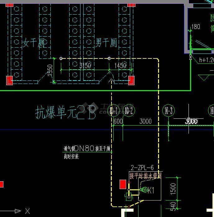 人防干厕平时示意图图片